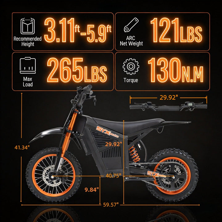3000W Electric Dirt Bike for Off-Road Adventures
