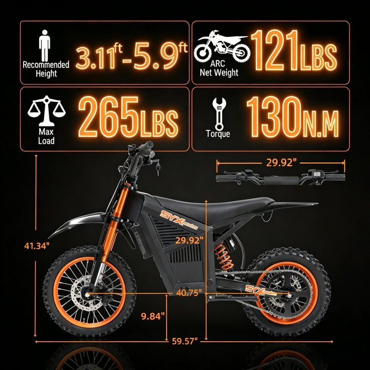3000W Electric Dirt Bike for Off-Road Adventures