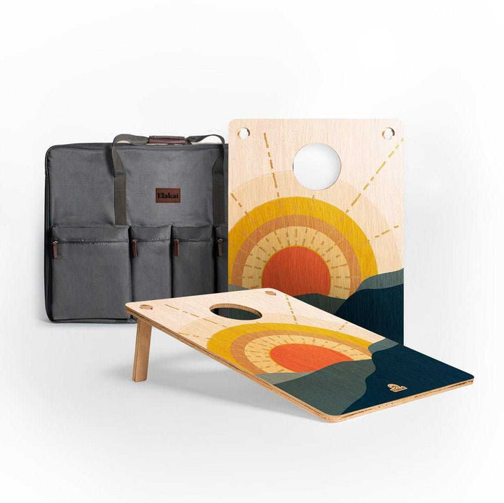 22-in × 31-in Wood Travel Cornhole Boards Set - Weekender