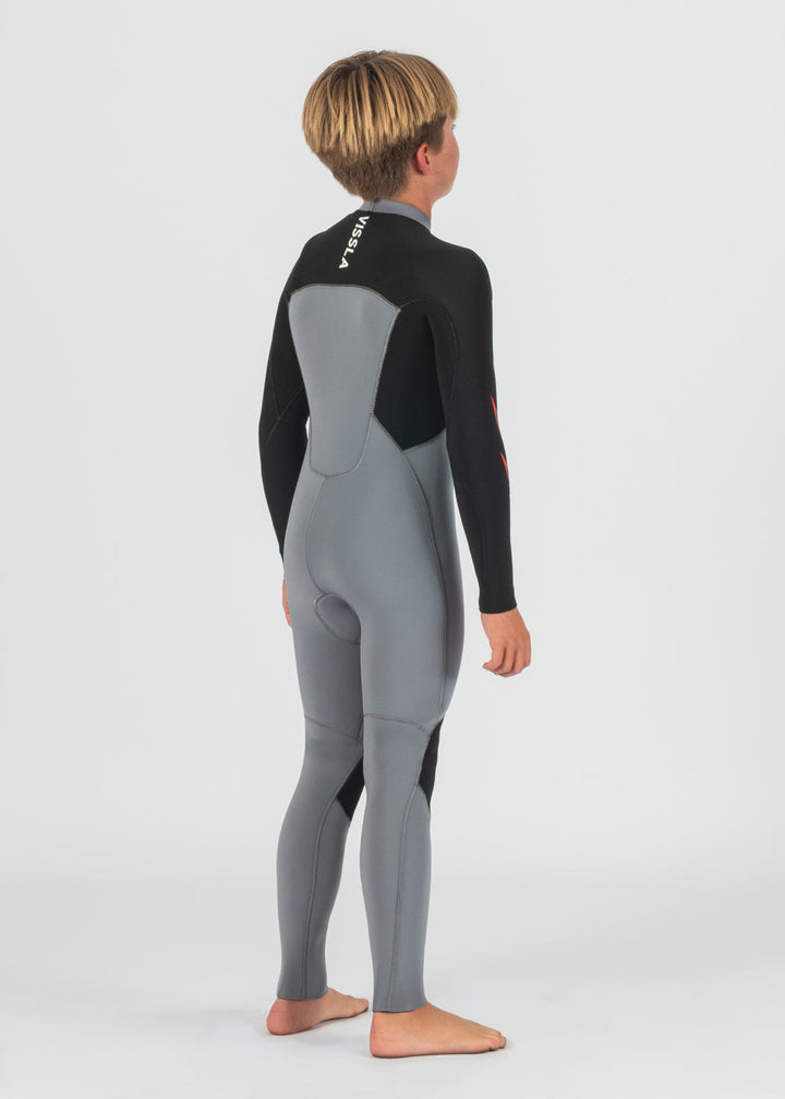 7 Seas Boys 3-2 Bolt Full Chest Zip Wetsuit