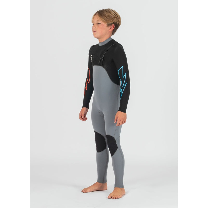 7 Seas Boys 4-3 Bolt Full Chest Zip Wetsuit