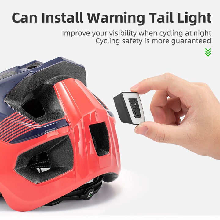 ROCKBROS cycling helmet with GoPro holder and safety features