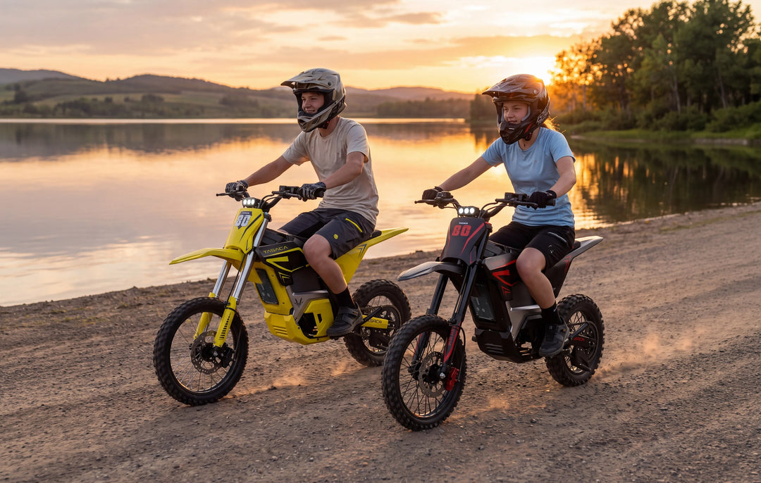 T500 V58 &amp; T500 Pro Combo Pack (2 Bikes) Electric Dirt Bike For Teens &amp; Adults