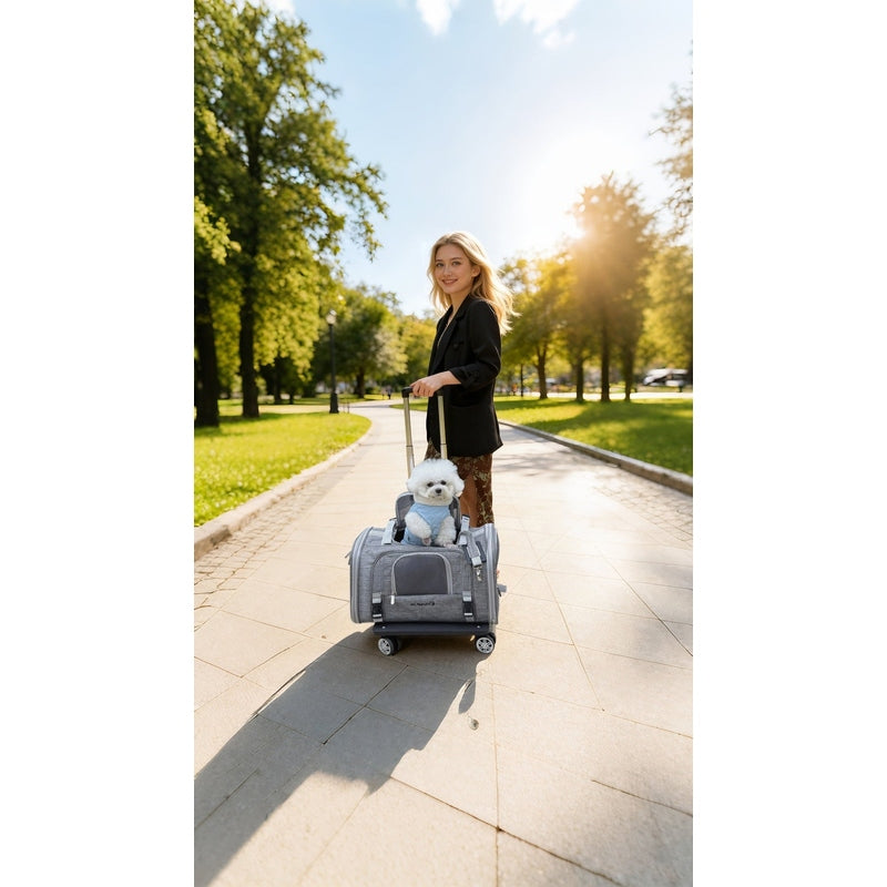 Mr. Peanut's Monterey Series Airline Compliant Horizontal Backpack Pet Carrier