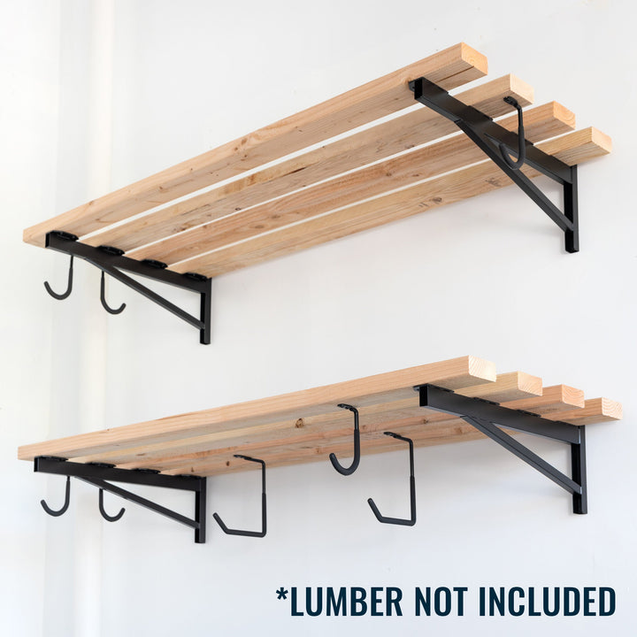 DIY Wall Shelf Brackets for Heavy Storage Solutions