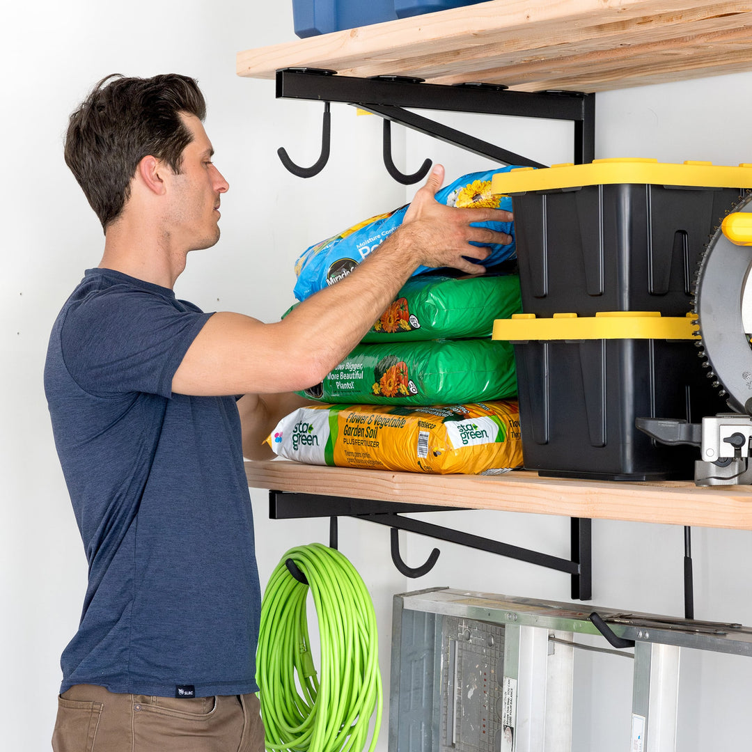 DIY Wall Shelf Brackets for Heavy Storage Solutions