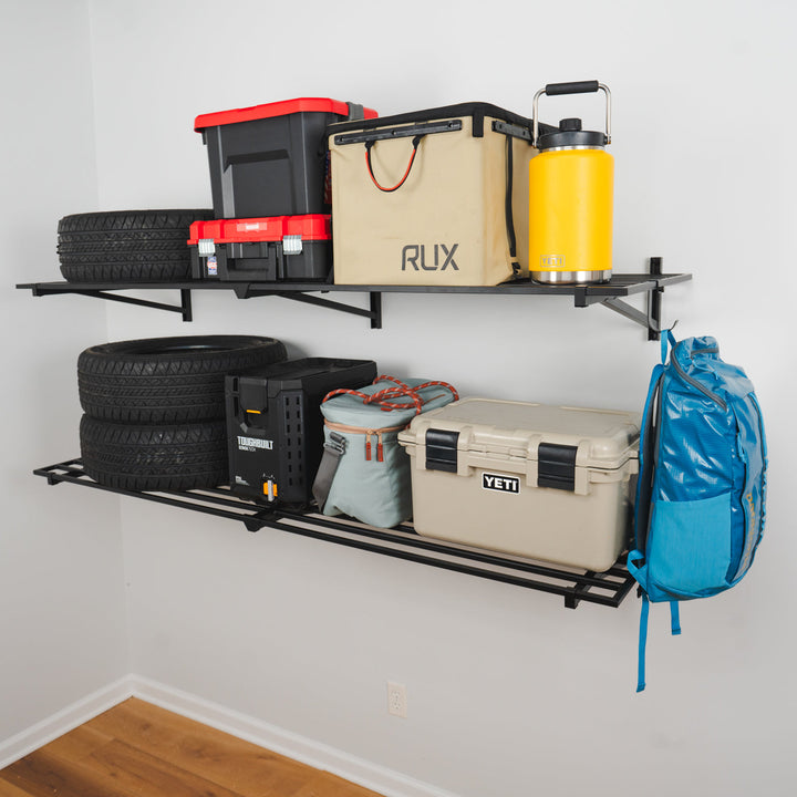2' x 6' Garage Wall Shelves - 2 Pack for Storage