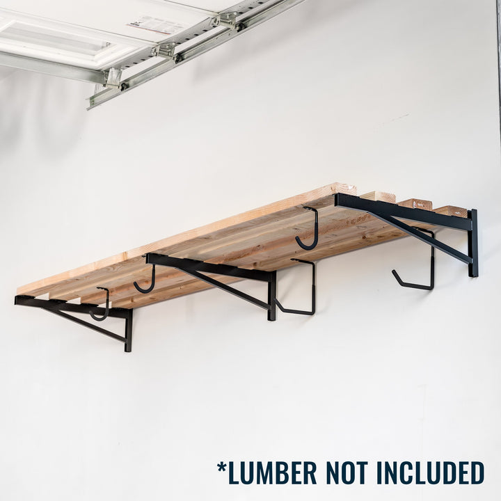 DIY Heavy Duty Wall Shelf Brackets for Storage