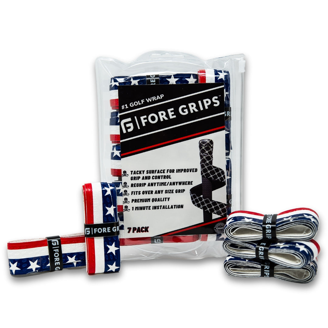 Old Glory Golf Grip Wraps for Performance and Patriotism