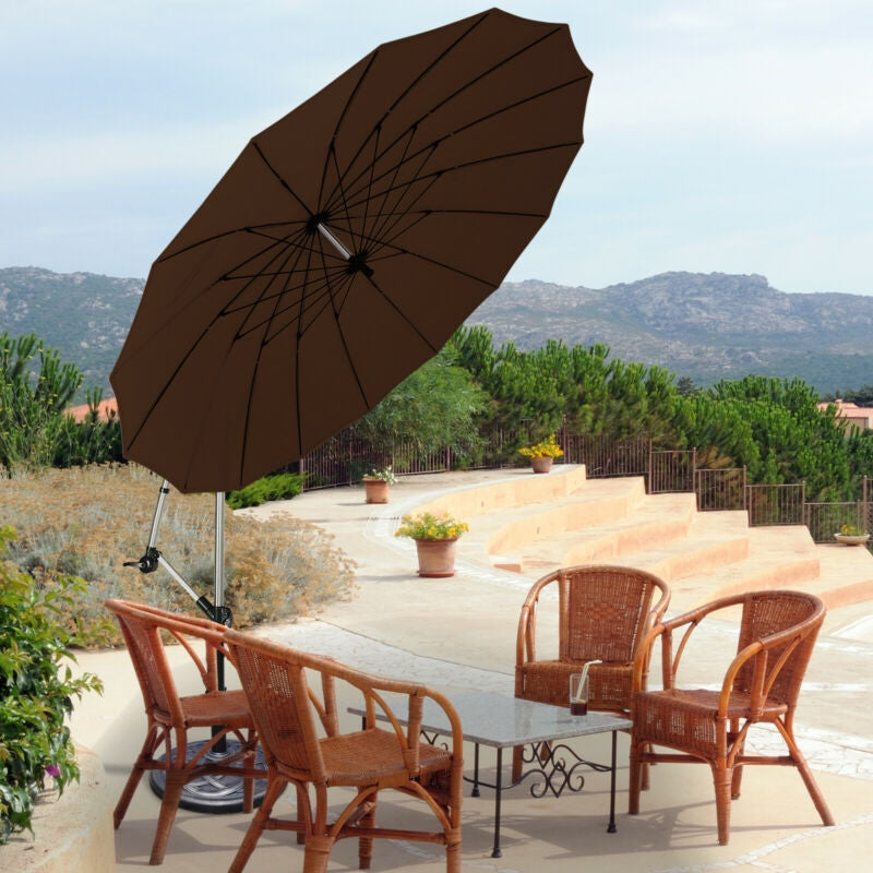 10 Feet Patio Offset Umbrella for Poolside and Garden
