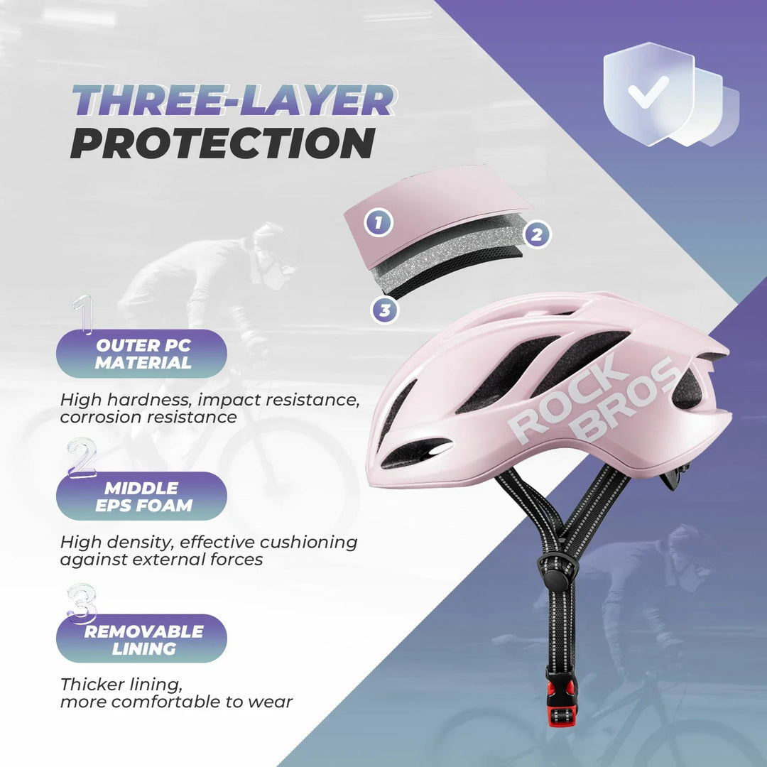 ROCKBROS Ultra-Light Bike Helmet with Maximum Protection