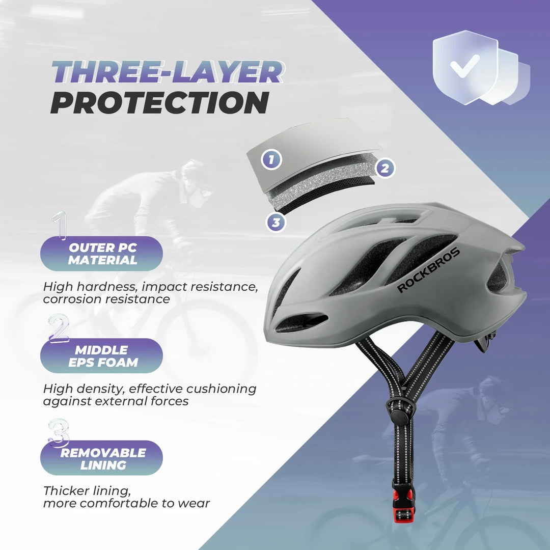 ROCKBROS Ultra-Light Bike Helmet with Maximum Protection