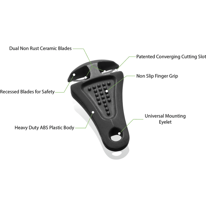 Line Cutterz Ceramic Blade Zipper Pull - Glow-in-the-Dark