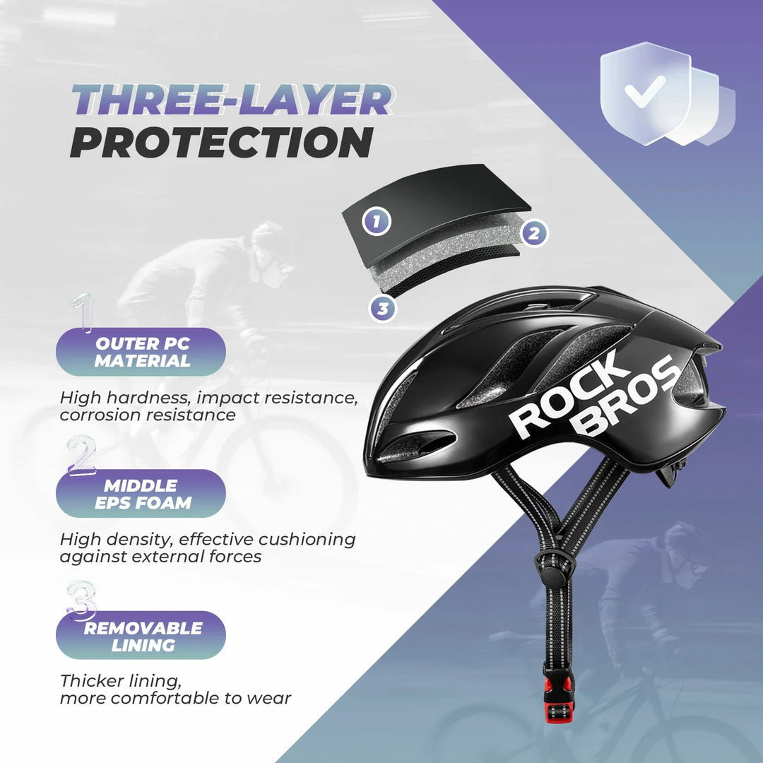 ROCKBROS Ultra-Light Bike Helmet with Maximum Protection