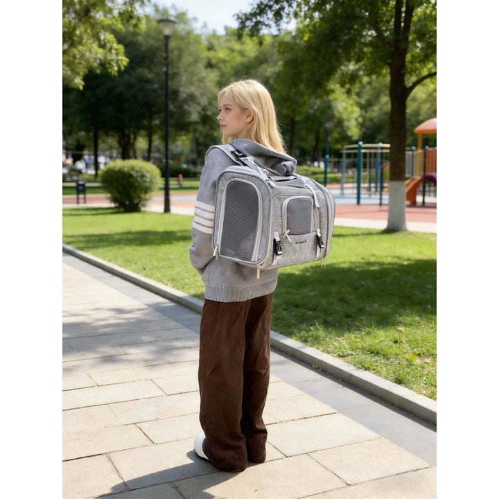 Mr. Peanut's Monterey Series Airline Compliant Horizontal Backpack Pet Carrier