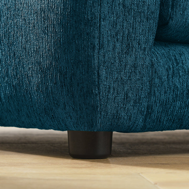 Soft Comfortable Pet Sofa with Backrest and Armrests in Blue