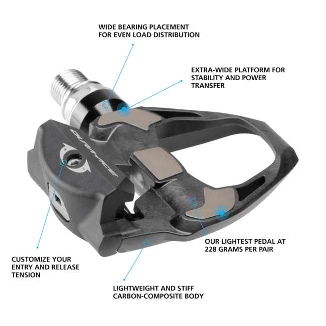 SHIMANO PD-R9100 DURA-ACE SPD-SL W/CLEAT