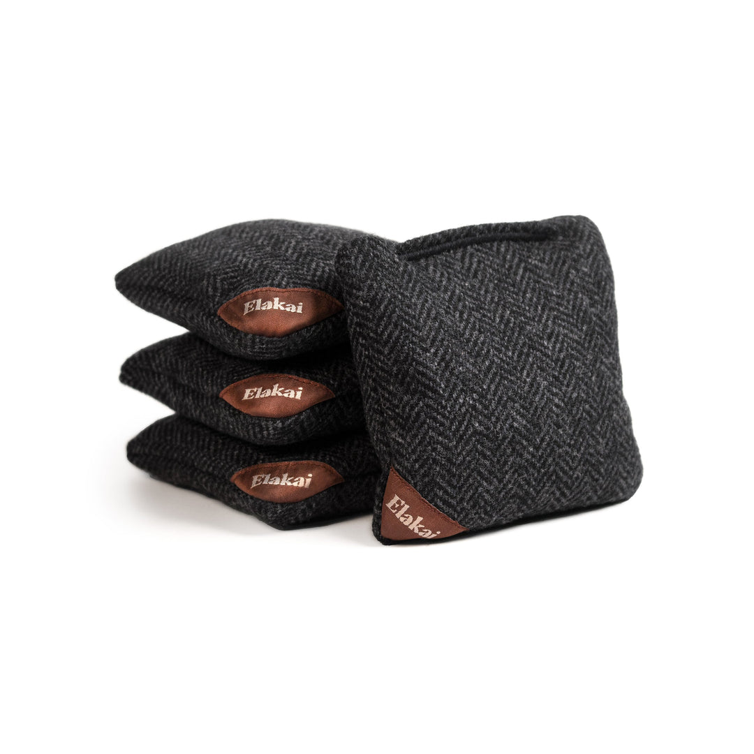 4-in Travel Herringbone Cornhole Bags - All-Weather Design