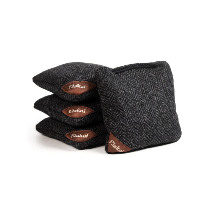 4-in Travel Herringbone Cornhole Bags - All-Weather Design