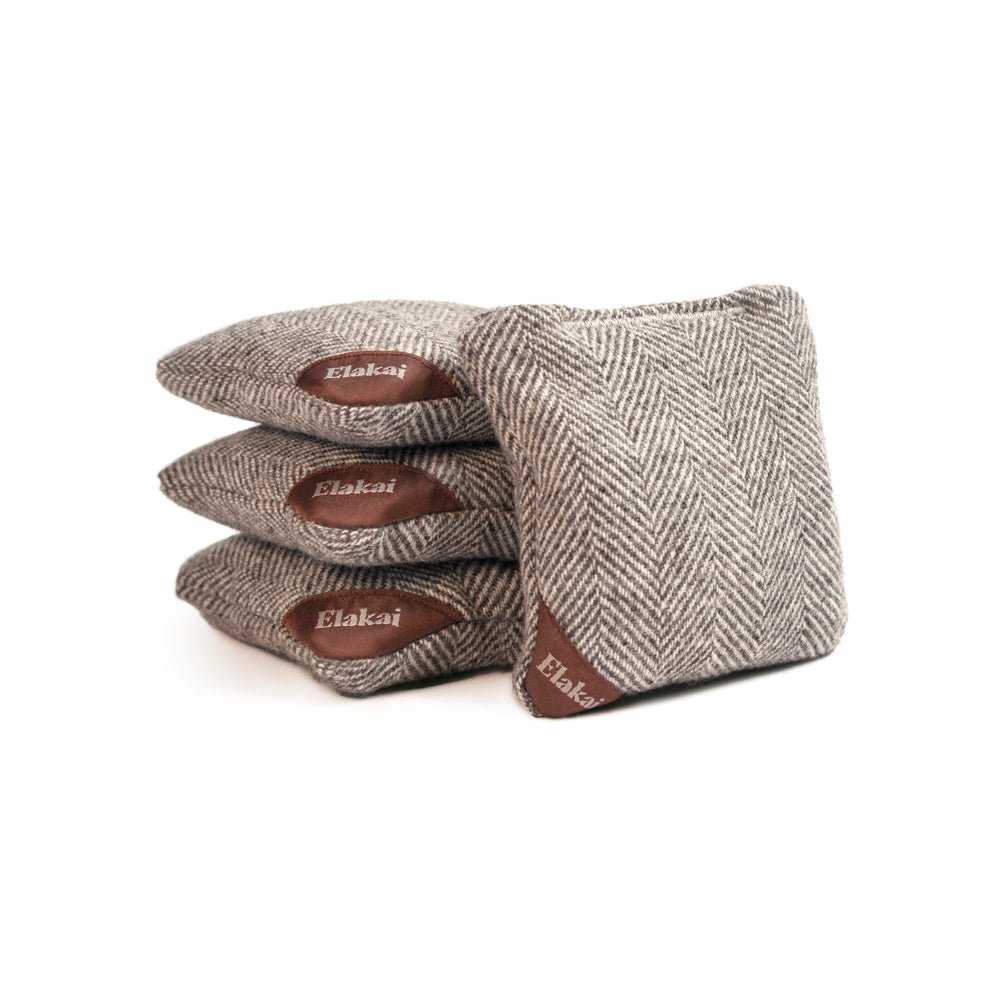 4-in Travel Herringbone Cornhole Bags - All-Weather Design