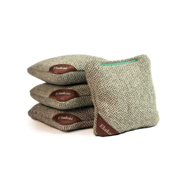 4-in Travel Herringbone Cornhole Bags - All-Weather Design