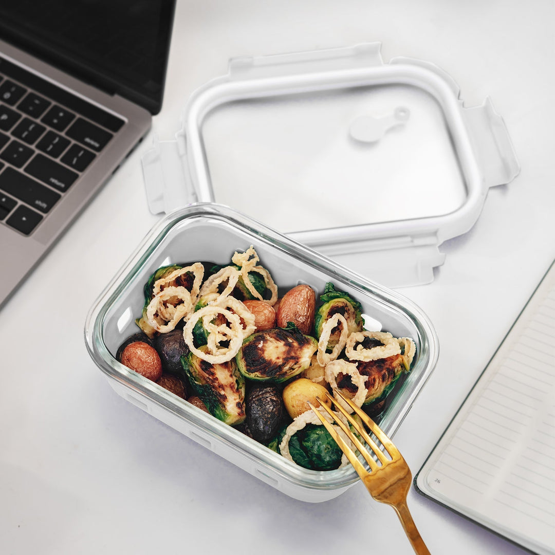 Glass Container w/ Silicone Wrap Set