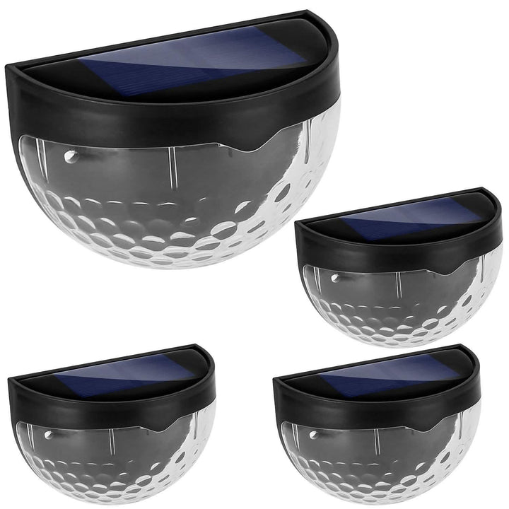 4-Piece Solar Fence Outdoor Lights for Illumination