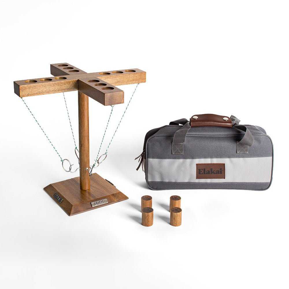 4 Player Hook and Ring Game Set for Fun Gatherings