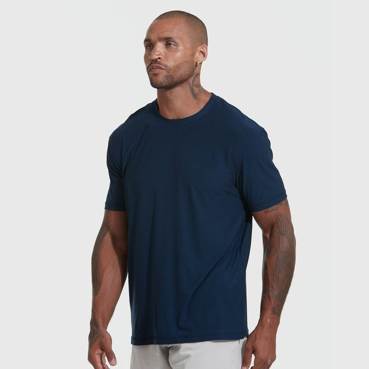Navy Active Crew Neck T-Shirt
