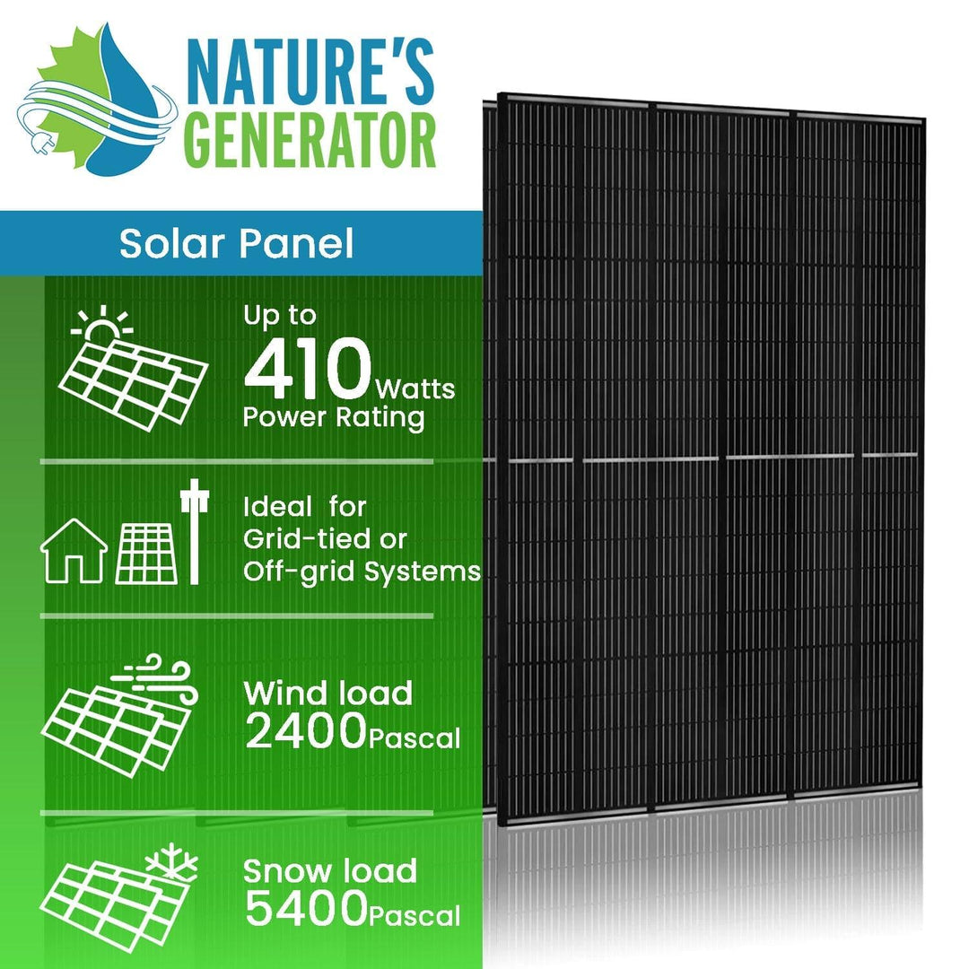 410 Watt Solar Panel 4 Pack for Efficient Energy Production