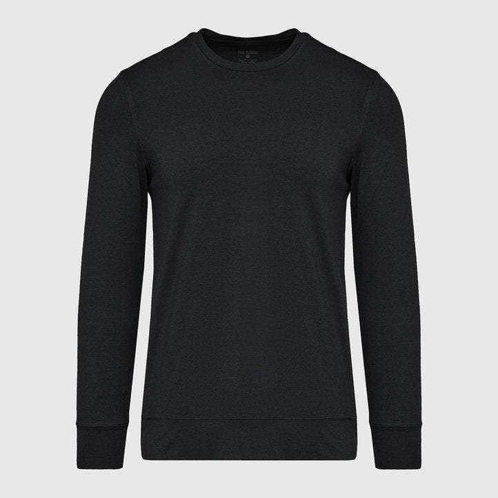 Black Active Comfort Crew Sweatshirt