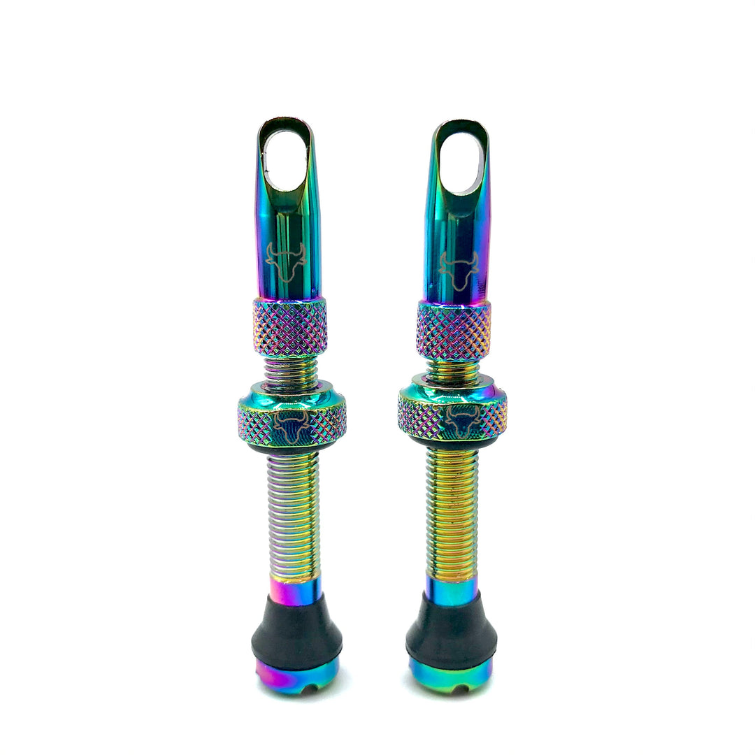 Hold Fast 42mm Insert Compatible Tubeless Valves in 16 Colors