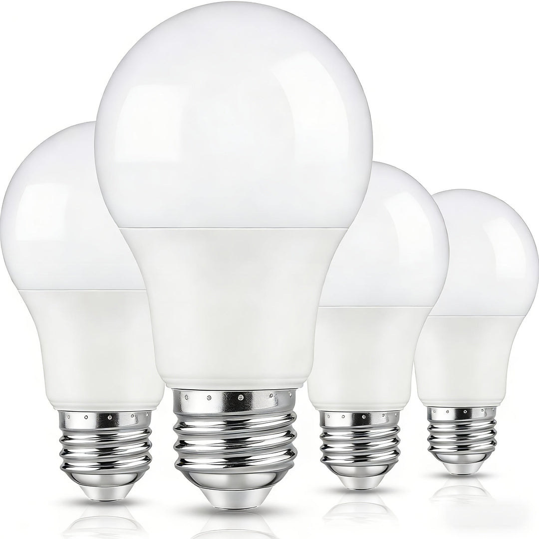 A19 LED Light Bulbs - Energy Efficient 4-Pack