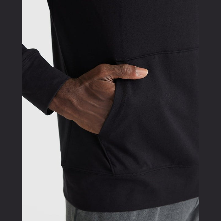 Black Active Comfort Pullover Hoodie