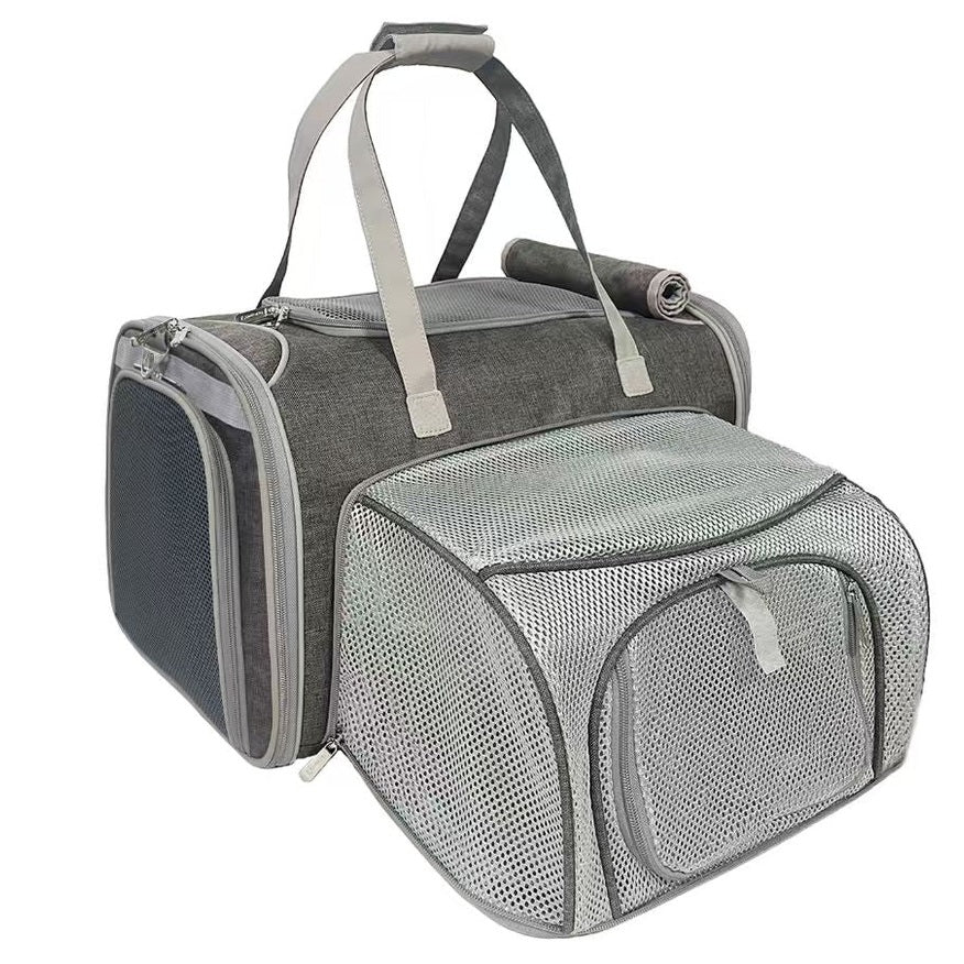 Mr. Peanut's Gold Series Big Apple XL Size Airline Compliant Expandable Pet Carrier