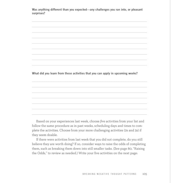 Retrain Your Brain Cognitive Behavioral Therapy in 7 Weeks: A Workbook for Managing Depression and Anxiety Spiral Bound