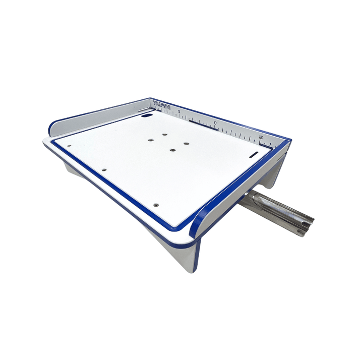 Premium Rod Mount 18" or 33" Raised Fillet Table – 3-in-1 Bait & Fish Station | Fits Rod Holders, Buckets & Flat Surfaces | Marine-Grade HDPE | Ruler, Juice Groove, Knife & Tool Slots