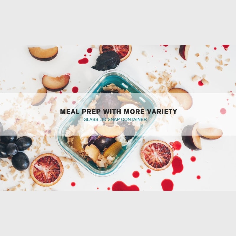 Multicolor Glass Storage Set