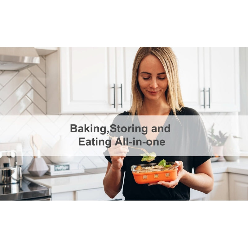 Multicolor Glass Storage Set