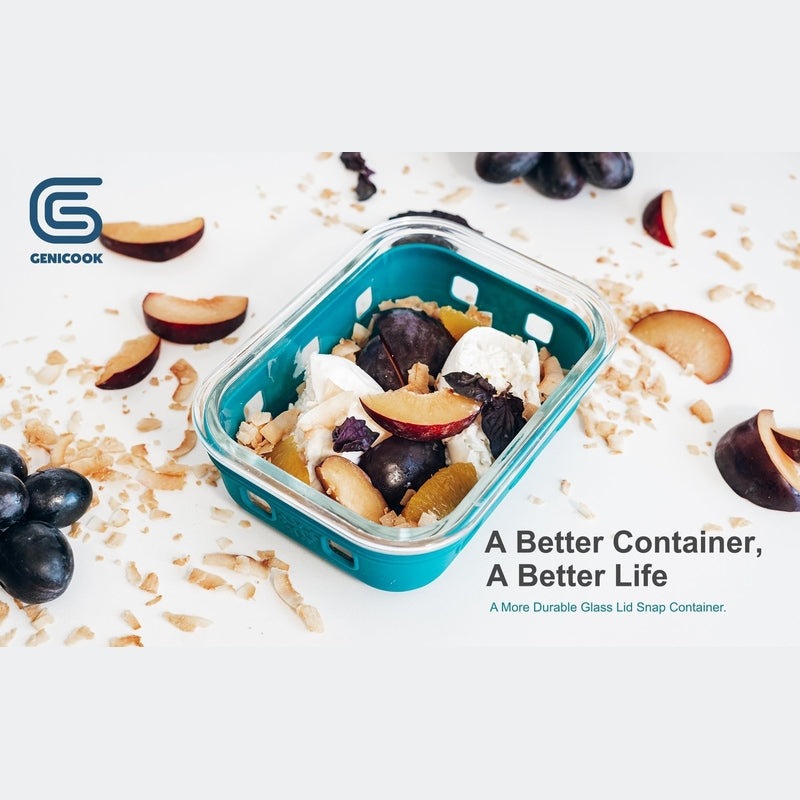 Multicolor Glass Storage Set