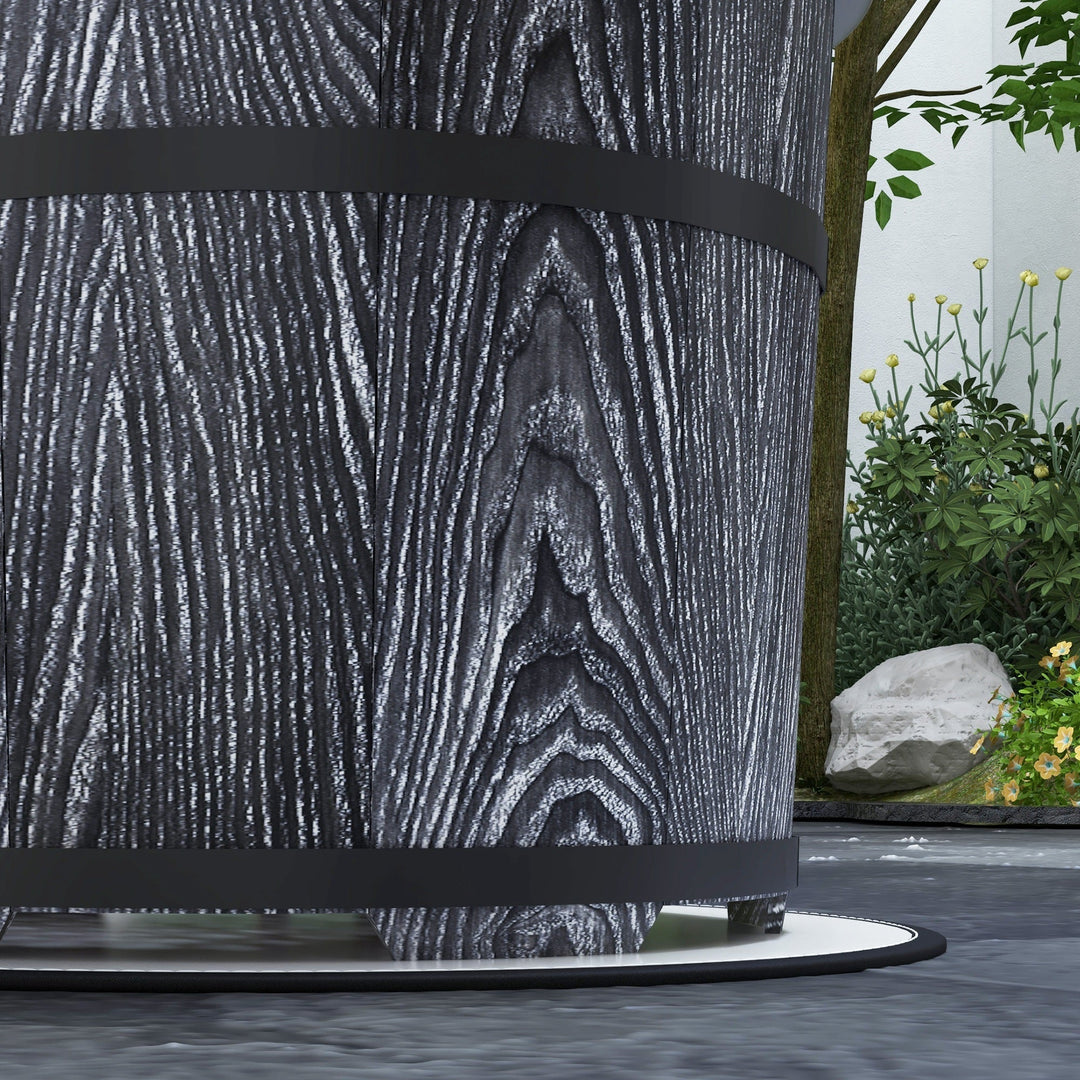 Smokeless Fire Pit with Fireproof Mat, 20' Barrel Style Portable Wood Burning Firepit