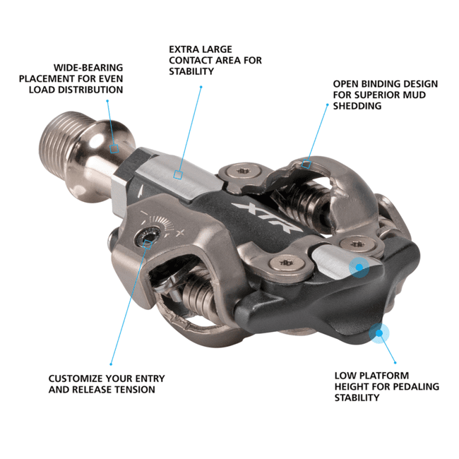 SHIMANO XTR PD-M9100 SPD PEDAL W/CLEAT