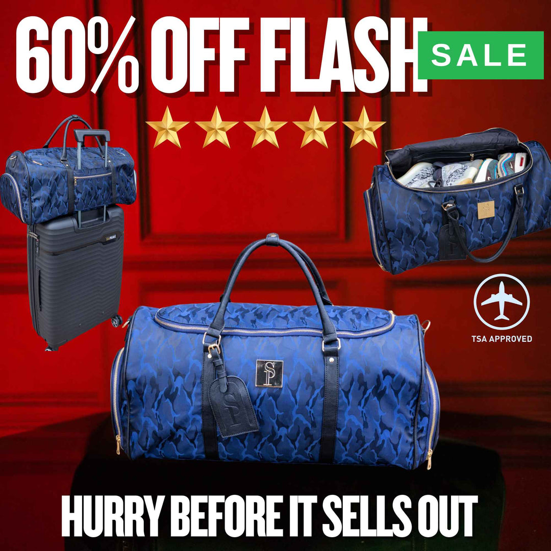 Sole Premise Blue Camo Duffle Bag (New Weekender Design)
