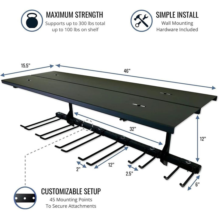 G-Tool Solid Shelf | Adjustable Wall Storage System