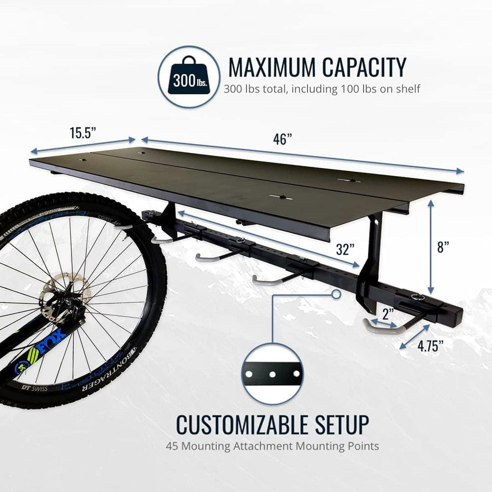 G-Bike Wall Storage System for 5 Bikes - Bike Storage Solution