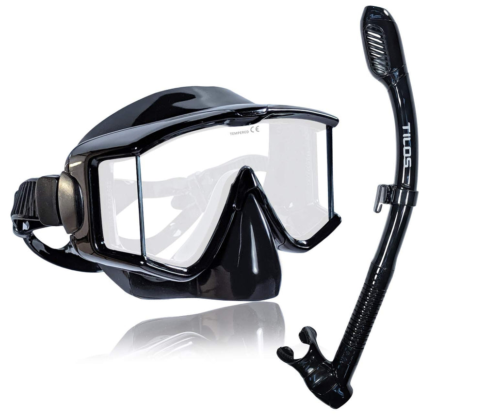 Tilos Snorkel Mask Set with Panoramic Lens