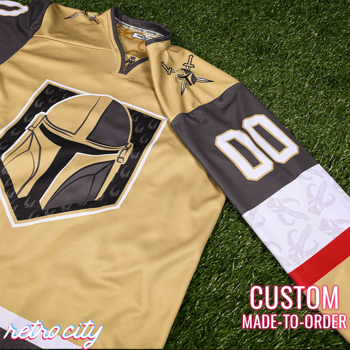 Mando Bounty Hunter Hockey Jersey Customization