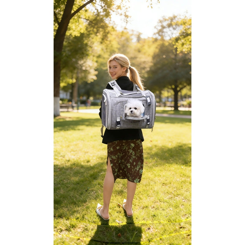 Mr. Peanut's Monterey Series Airline Compliant Horizontal Backpack Pet Carrier