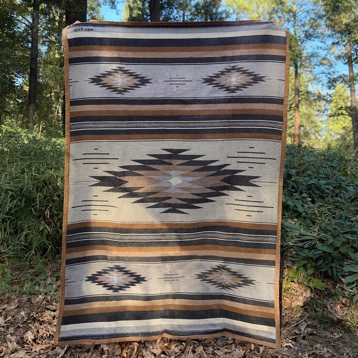 West Path Canvas Camping Blanket - Waxed Canvas Outdoor Blanket / Bushcraft Blanket