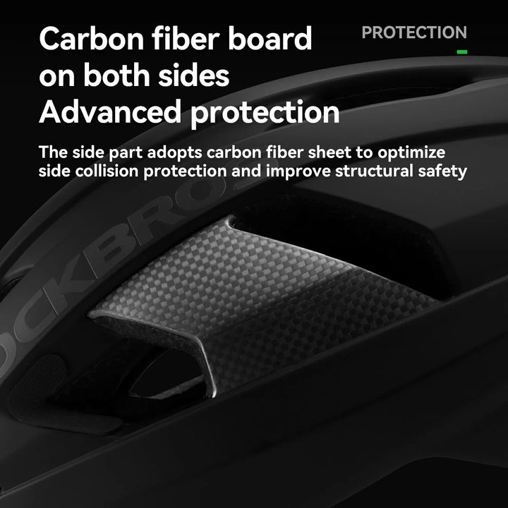 Carbon Fiber Cycling Helmet with Antibacterial Lining